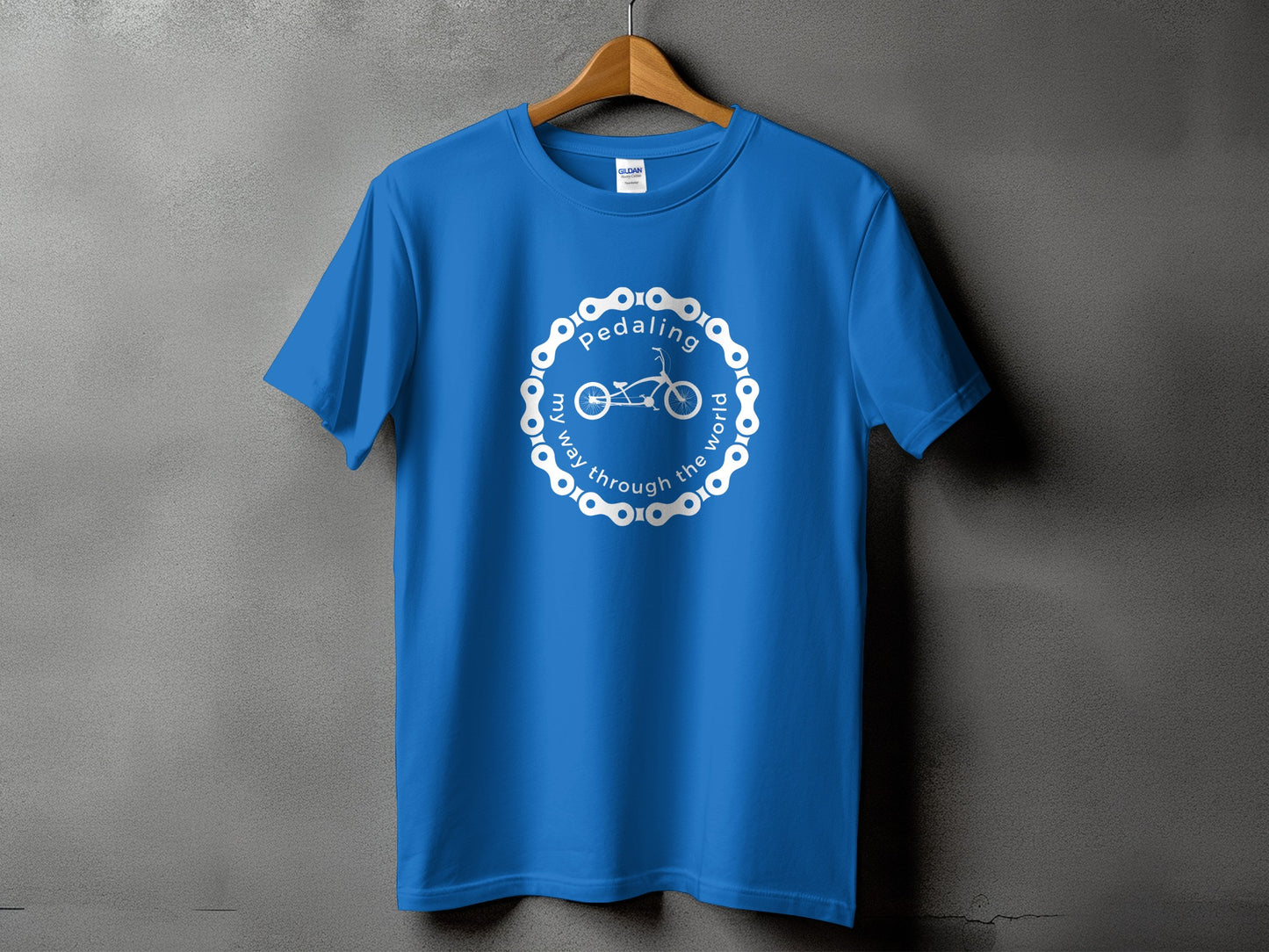 Pedaling My Way Through The World Bicycling Shirt product
