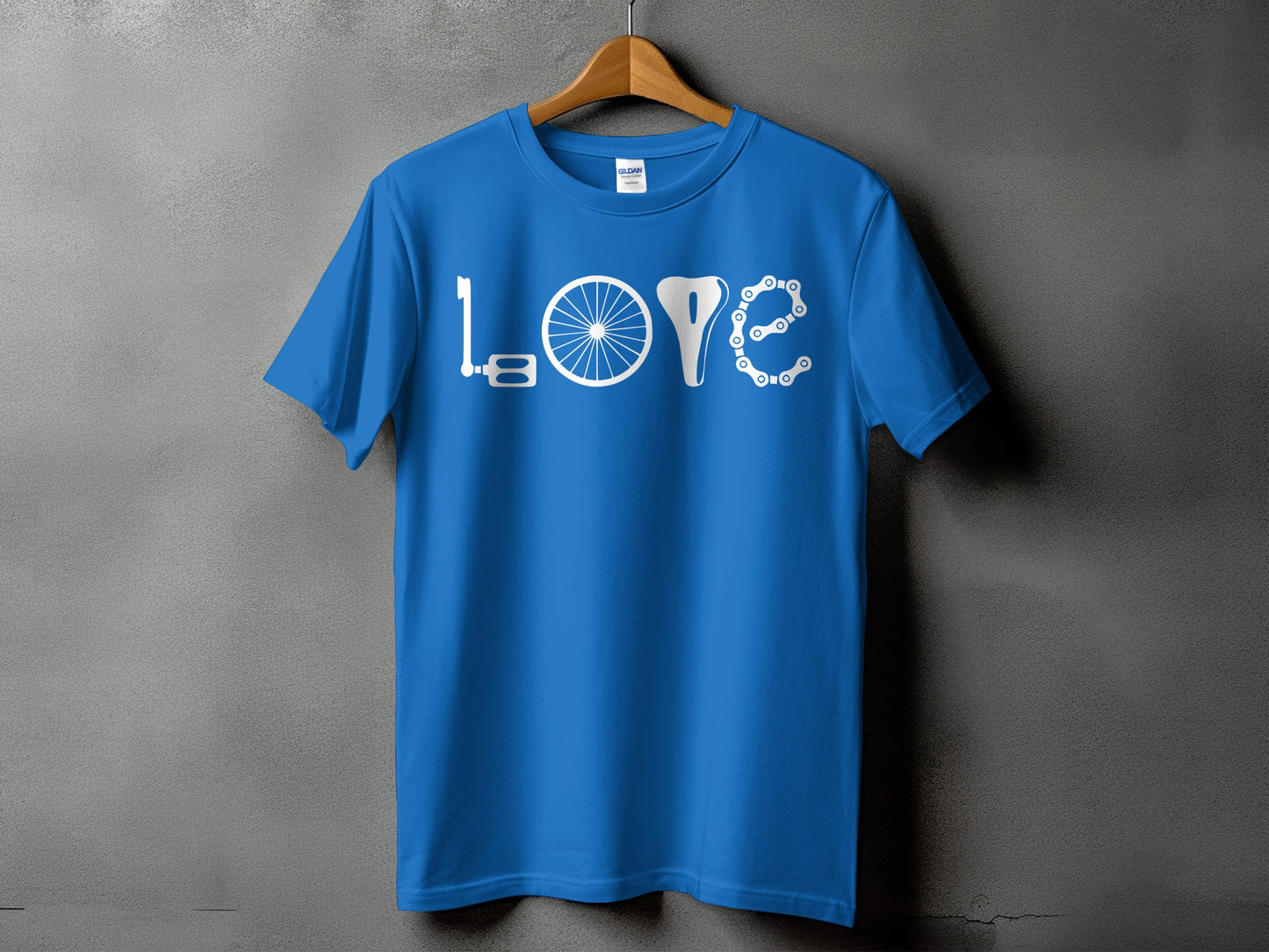 Love Bicycle Graphic Tee Novelty Casual Shirt product type