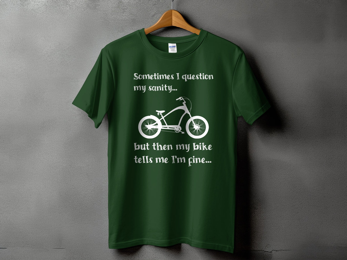 Sometimes I Question My Sanity Bike T-shirt product type
