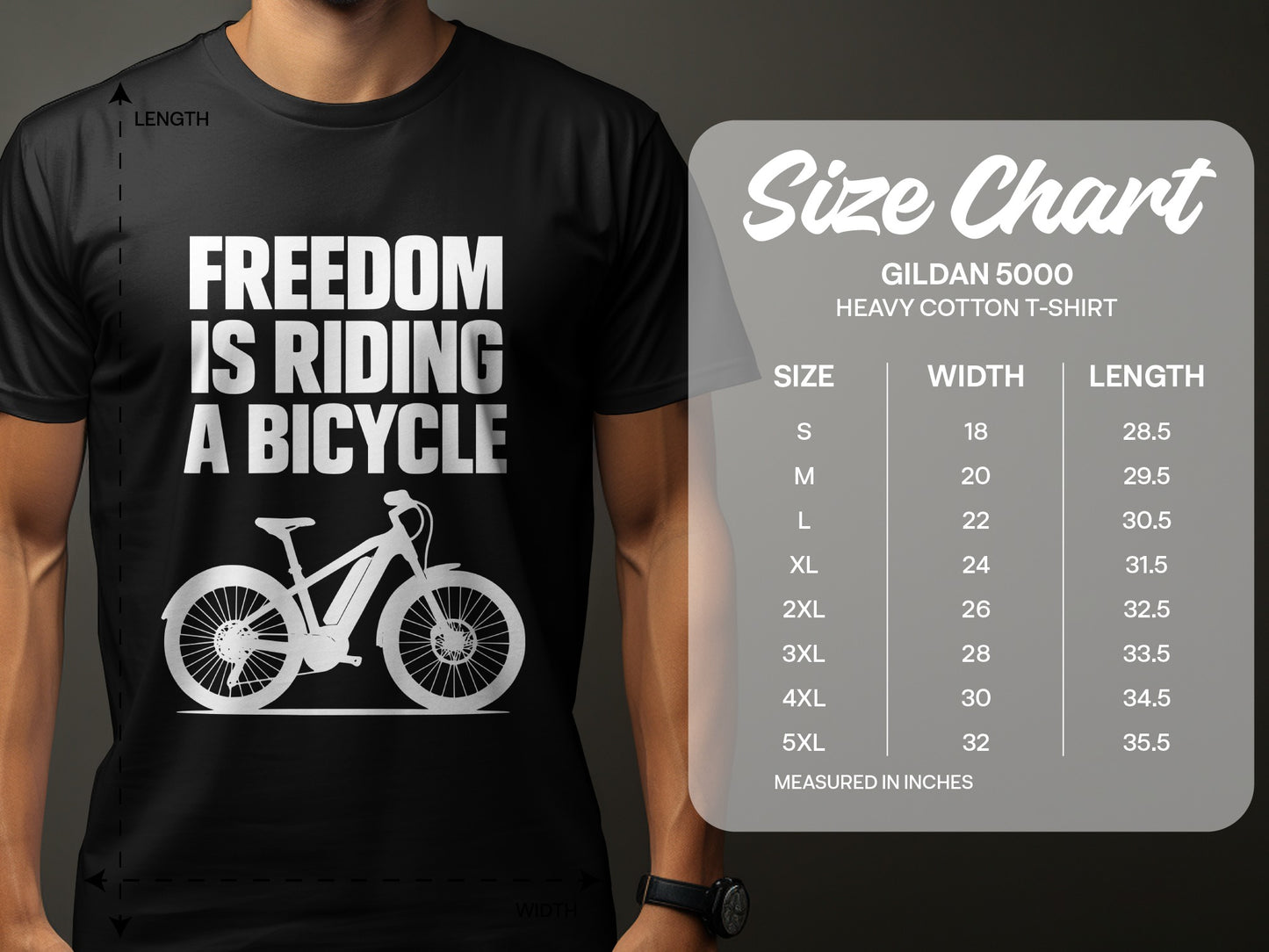 Freedom Is Riding a Bicycle T-shirt product type