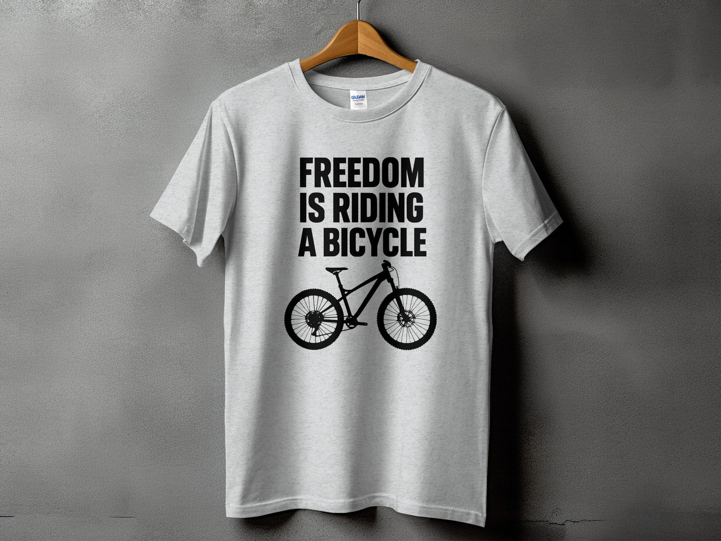Freedom is Riding a Bicycle T-shirt product type