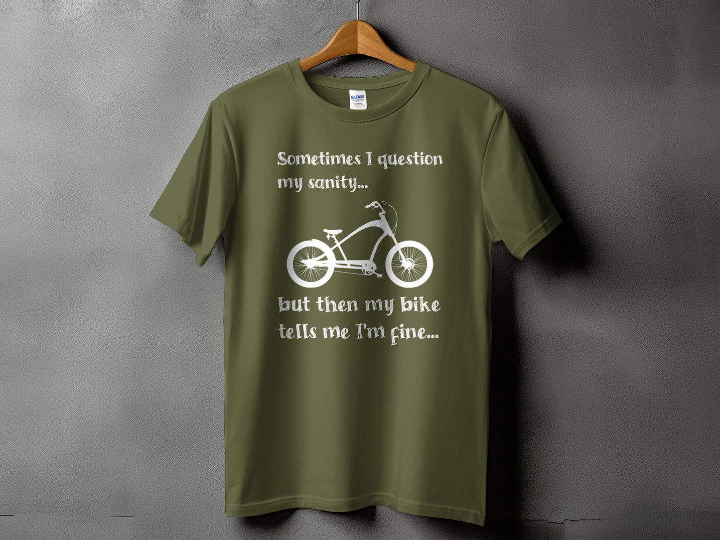 Sometimes I Question My Sanity Bike Graphic T-shirt product