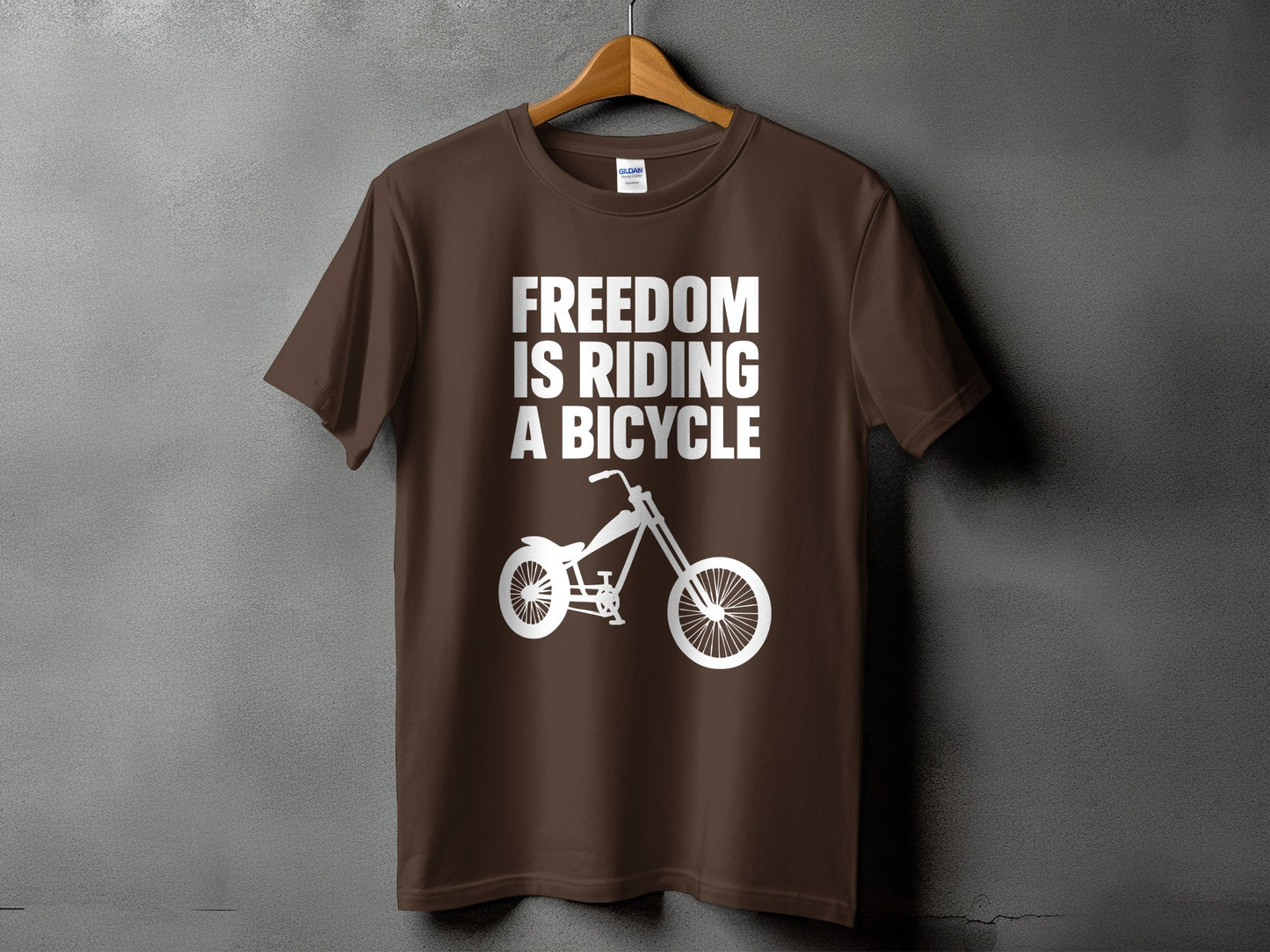 Freedom Is Riding A Bicycle Graphic T-Shirt product type