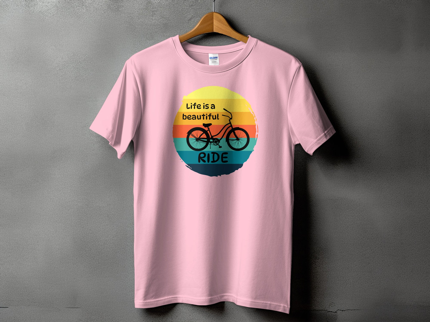 Life Is A Beautiful Ride Pink T-Shirt product type
