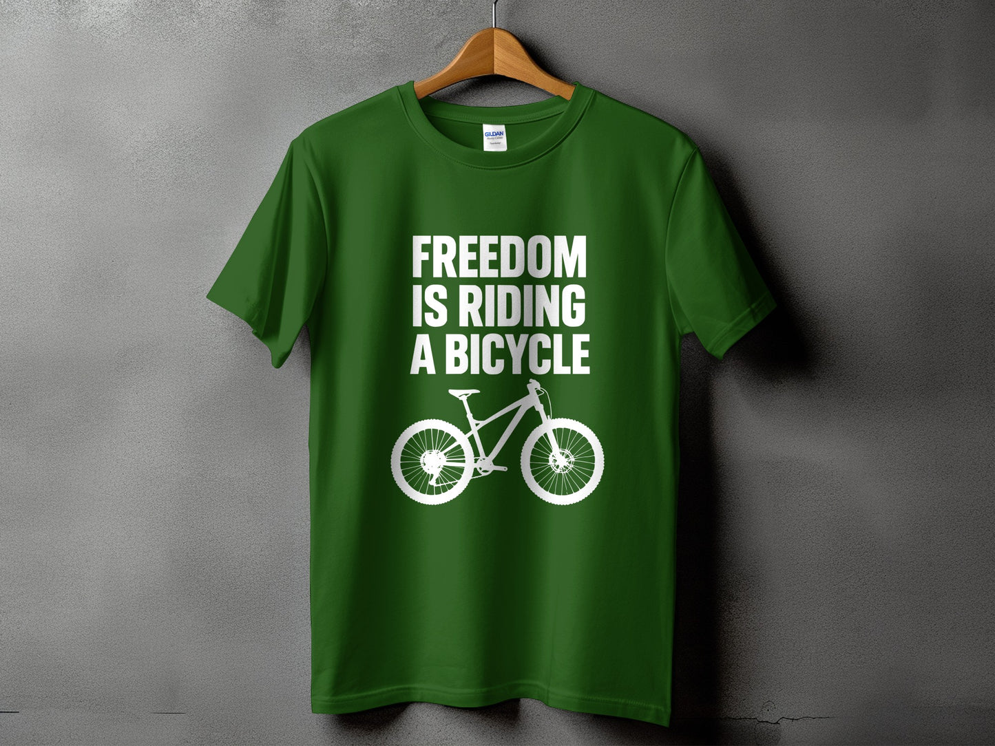 Freedom Is Riding A Bicycle Graphic Shirt product