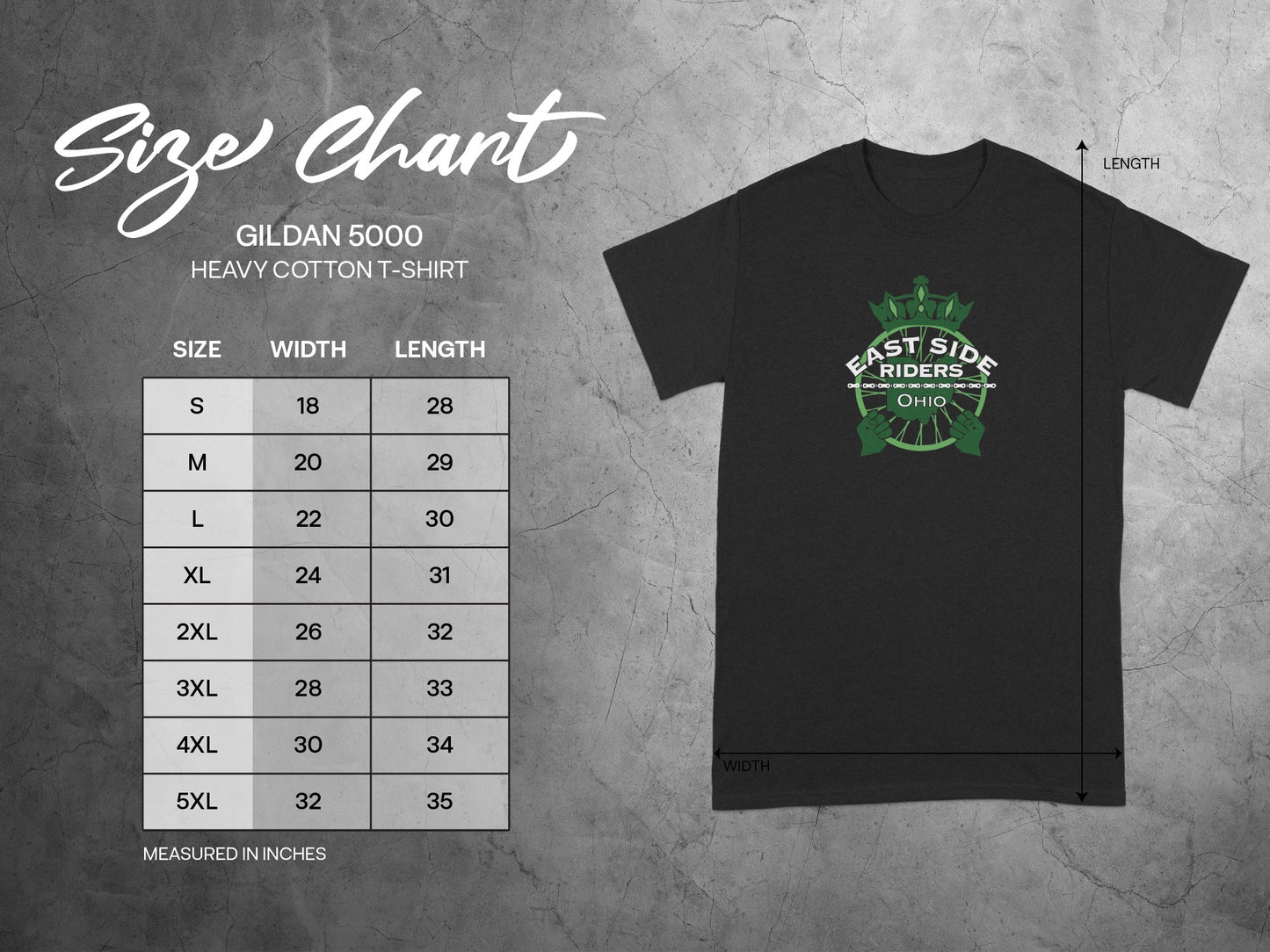 East Side Riders Ohio Heavy Cotton T-Shirt product