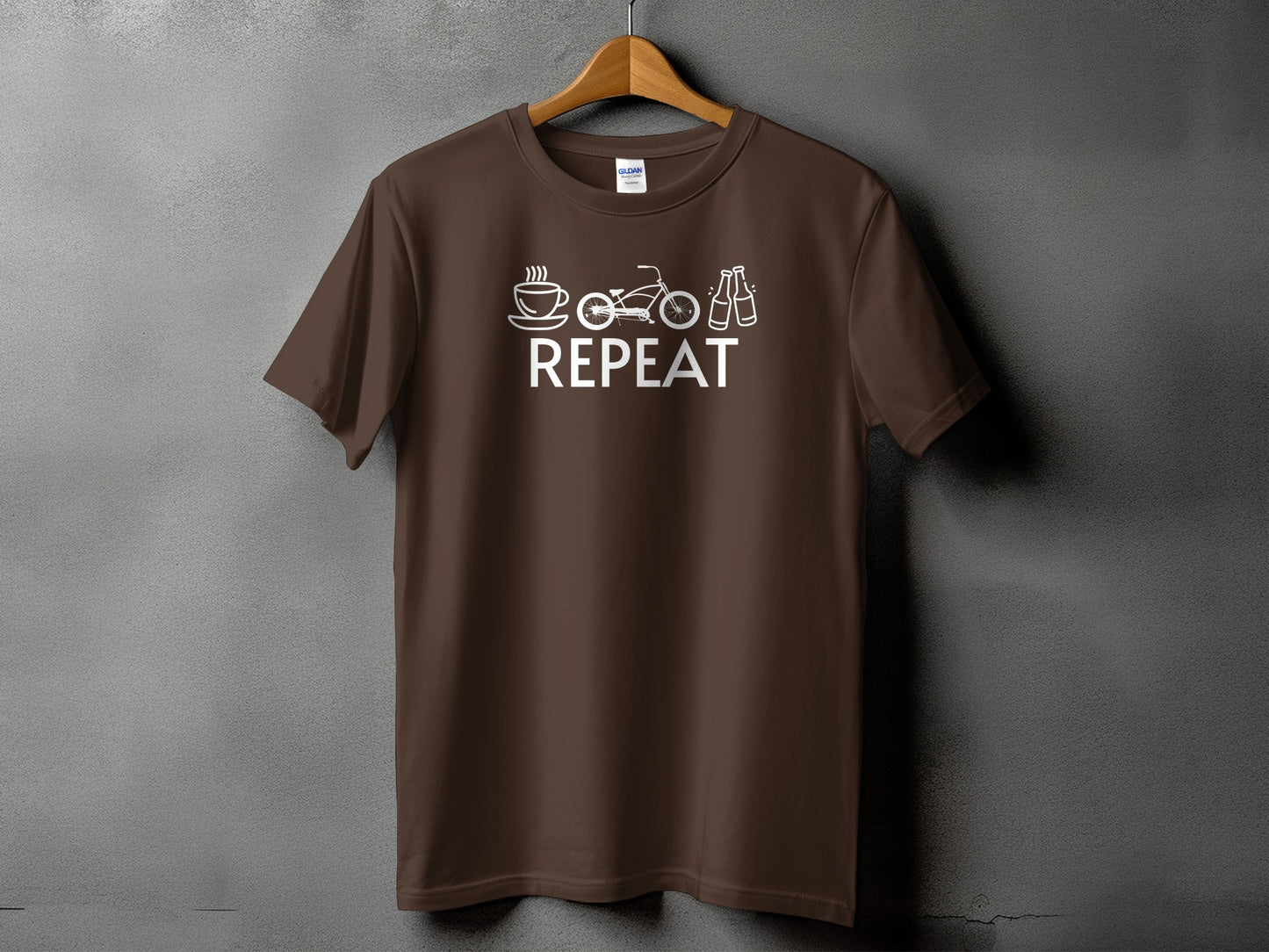 Coffee Bike Beer Repeat Graphic Tee Shirt product