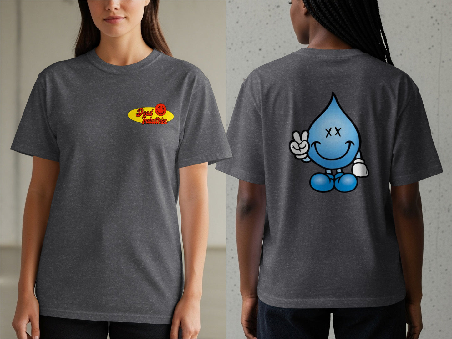 Cheer Up Emotions Gray Graphic Tee Shirt product type