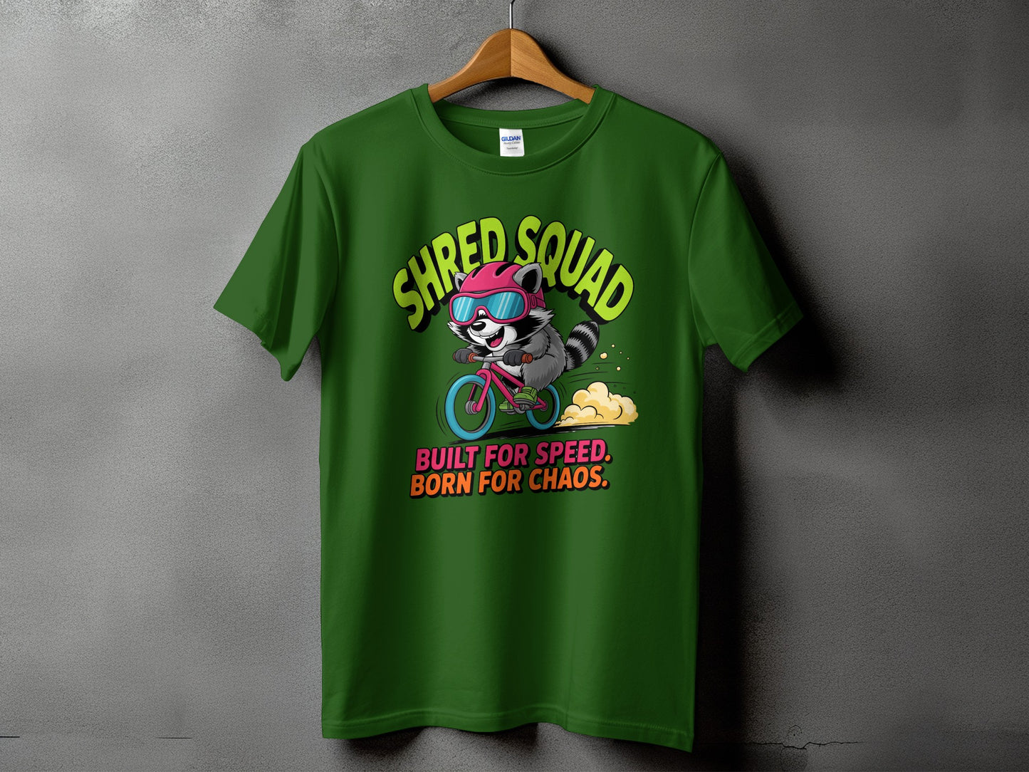 Shred Squad Street King | BMX Raccoon T-Shirt