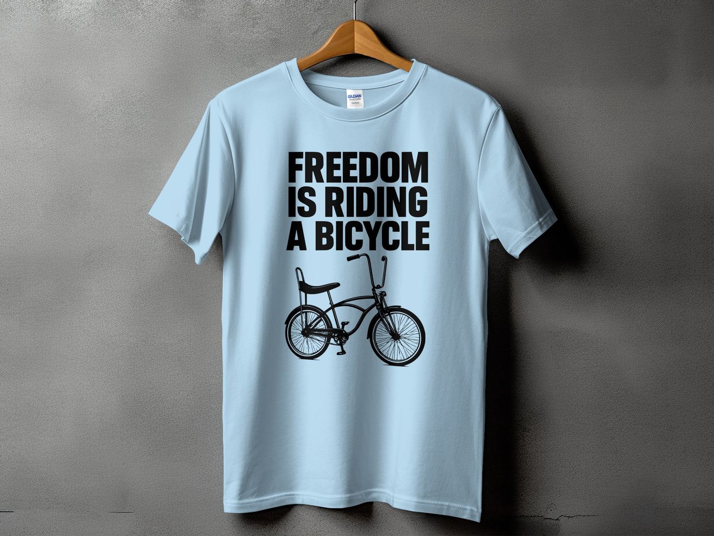 Freedom is Riding a Bicycle T-shirt product type