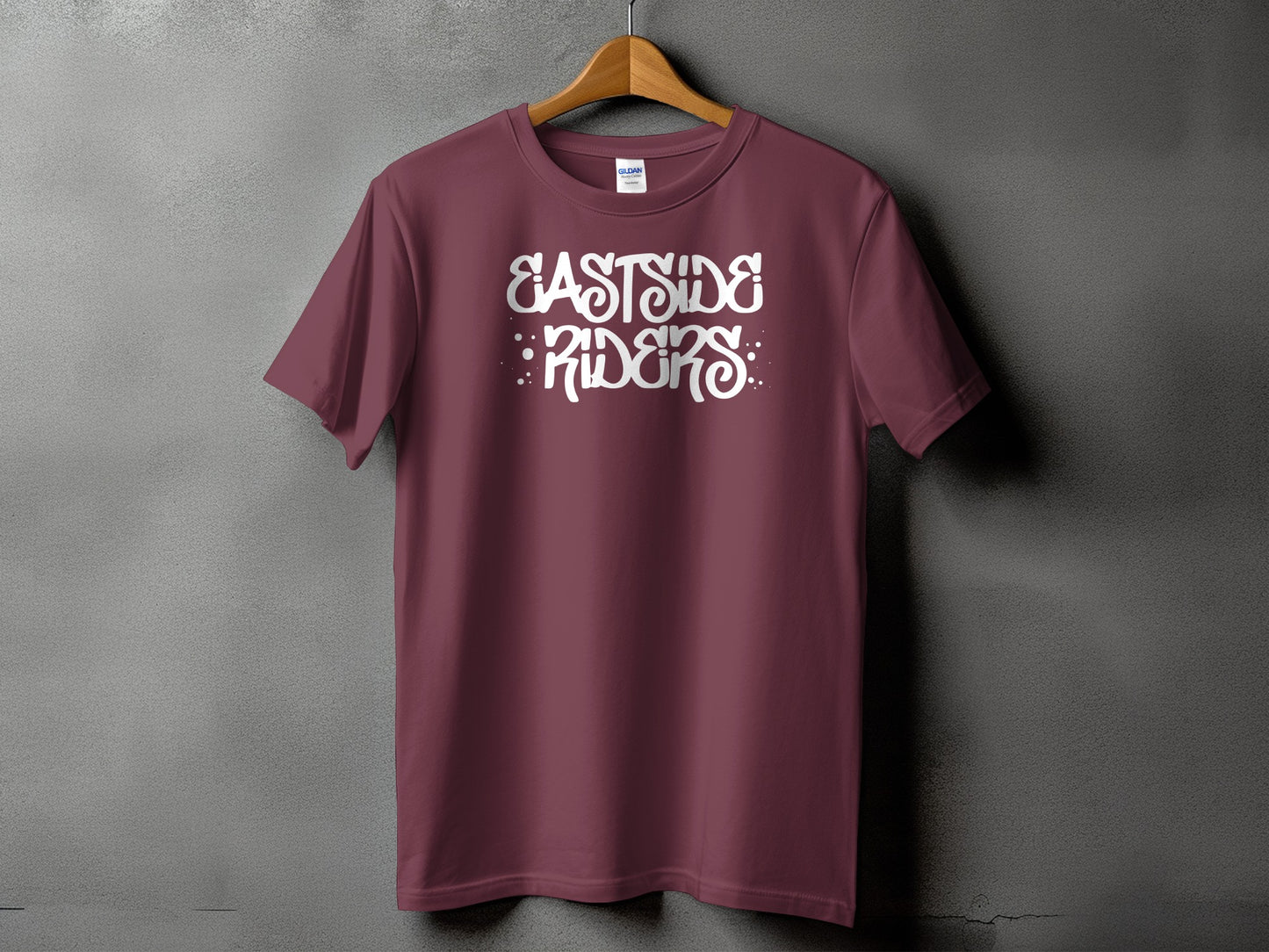 Eastside Riders Maroon Short Sleeve T-Shirt product type
