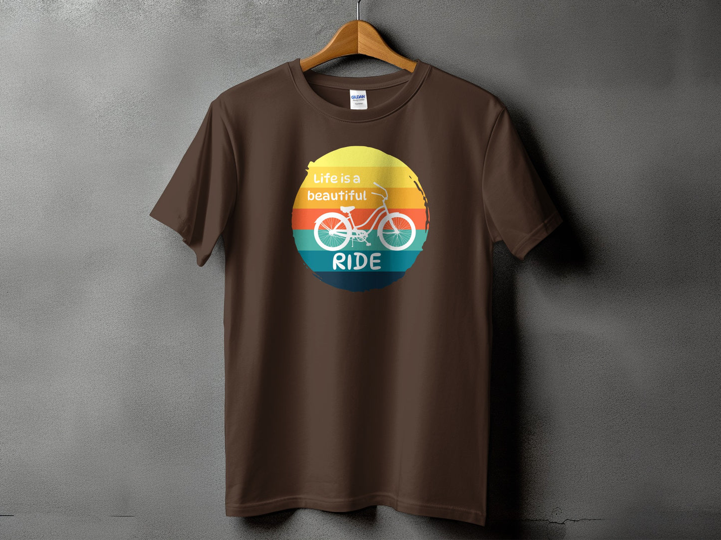 Ride Life is a Beautiful Ride Graphic Print T-Shirt Product