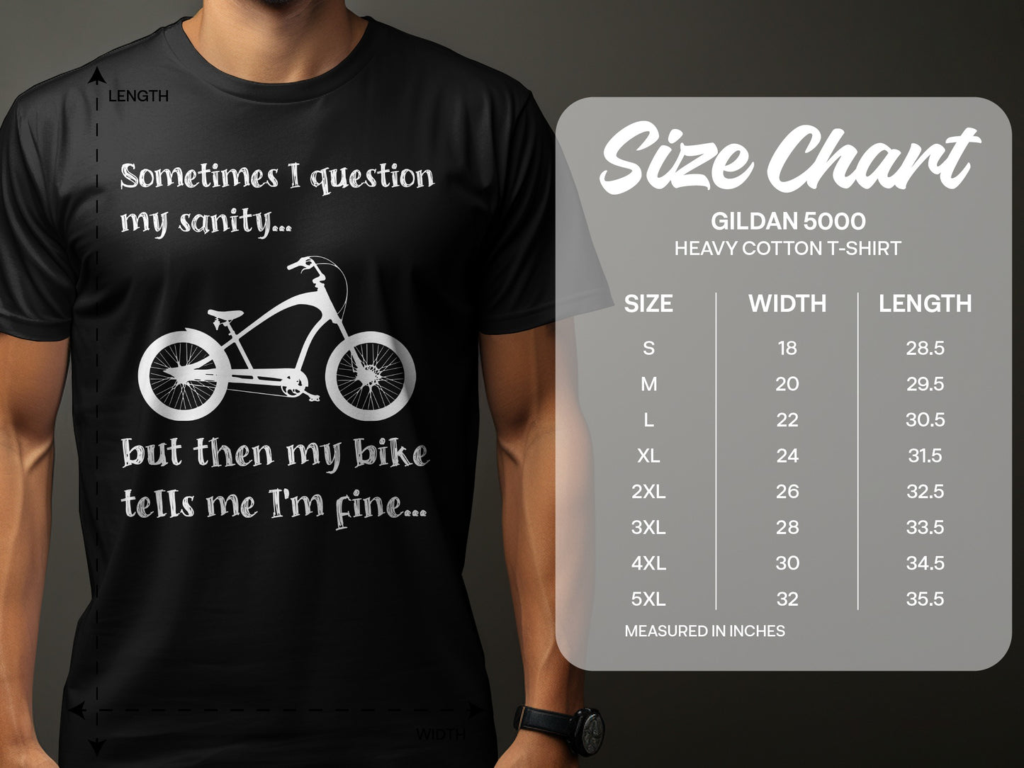 Sometimes I Question My Sanity Bike T-shirt