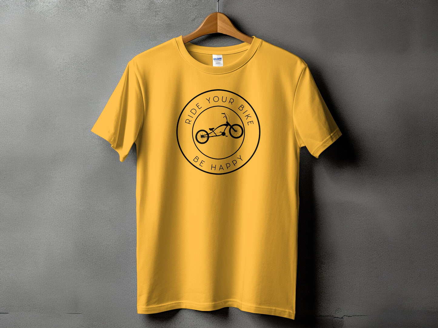Ride Your Bike Be Happy Graphic T-Shirt product type