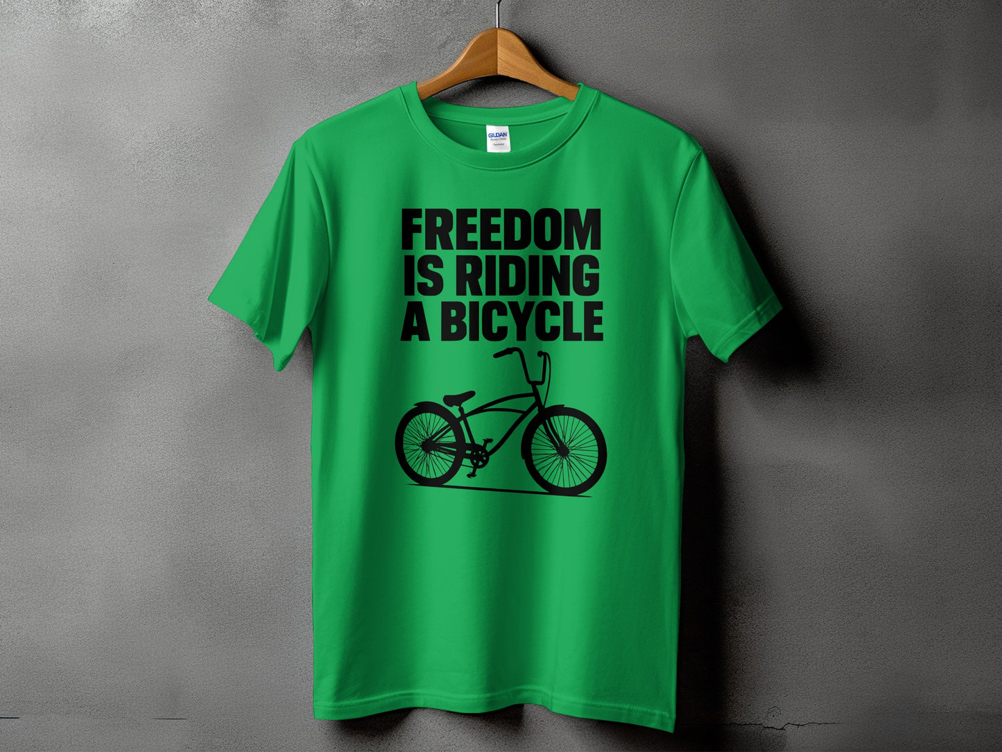 Freedom Is Riding A Bicycle Graphic T-shirt product type