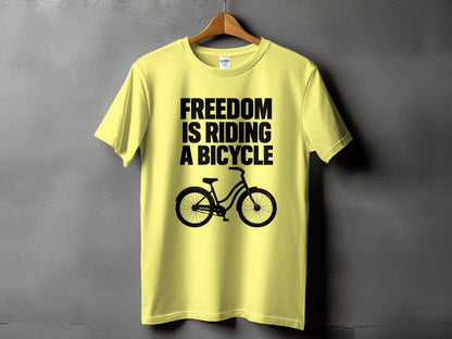 Freedom Is Riding A Bicycle Graphic T-shirt product