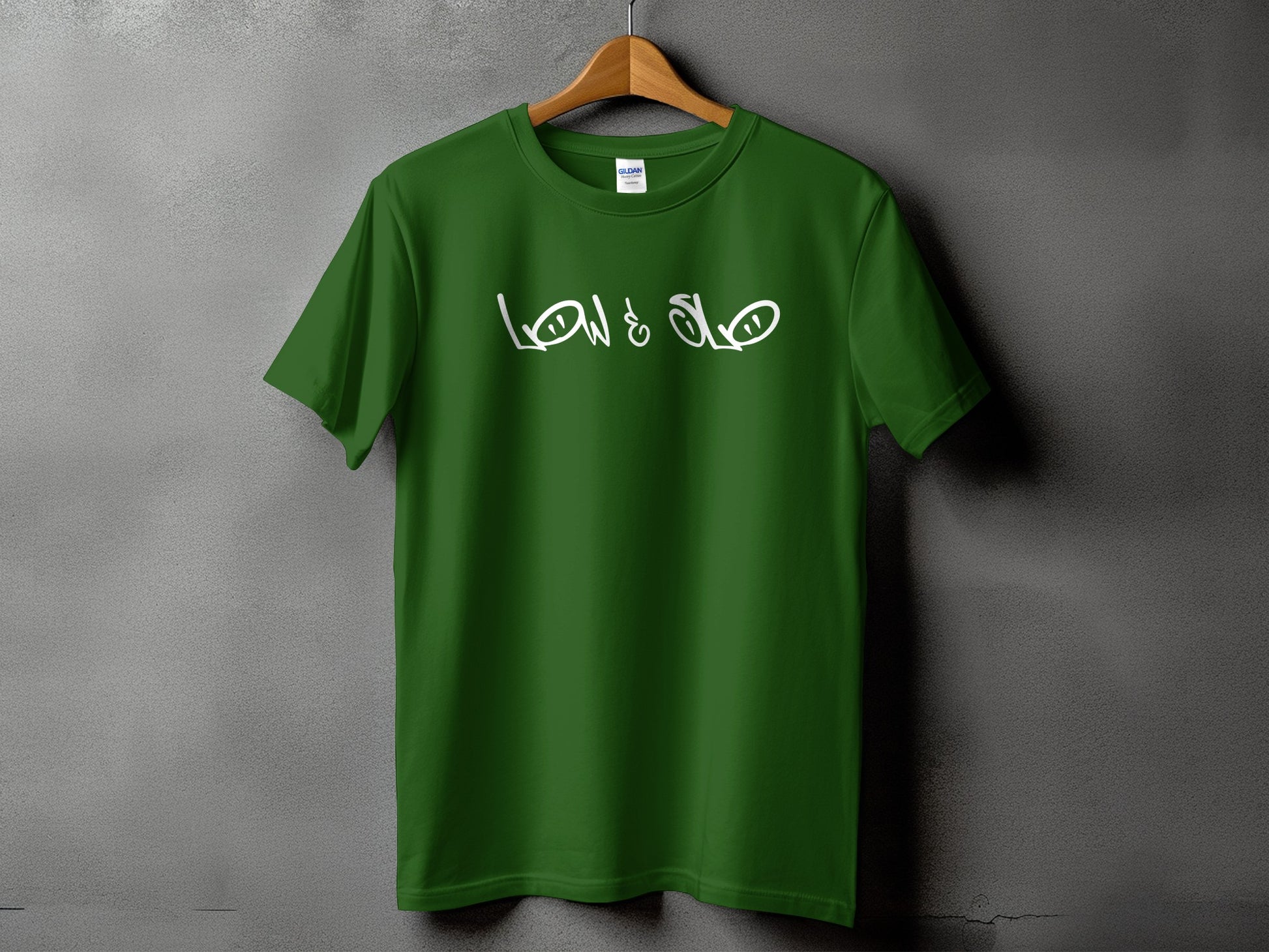 Stylish Green Low & Slow Graphic Tee product