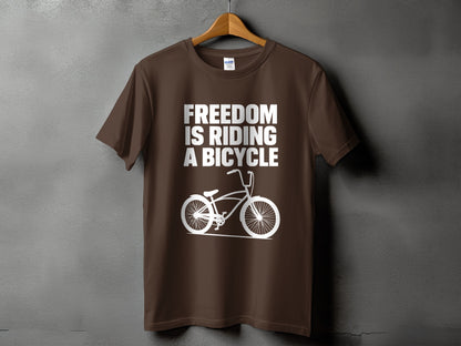 Freedom is Riding a Bicycle Graphic T-Shirt product