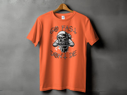 Go Fast Don't Die Astronaut Graphic T-Shirt product type