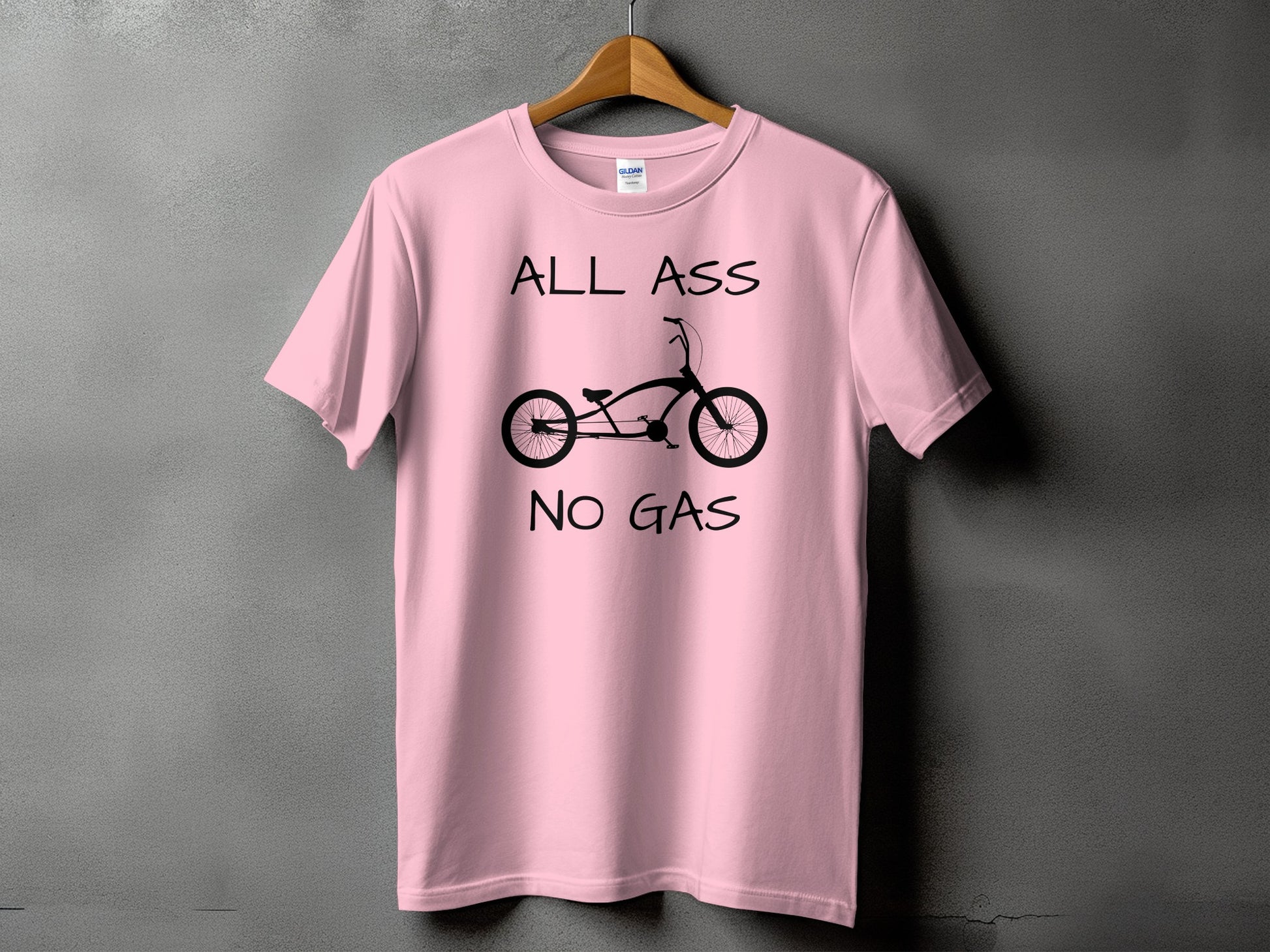 All Ass No Gas Pink Graphic T-Shirt product