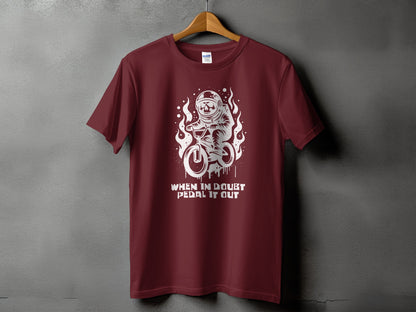When In Doubt Pedal It Out Cool Biking T-Shirt product
