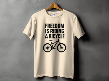 Freedom is Riding a Bicycle Statement Shirt product type