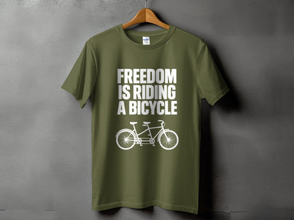 Freedom Is Riding A Bicycle Graphic T-Shirt product