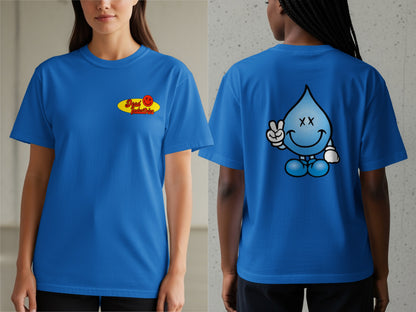 Happy Water Drop Graphic Blue Casual Wear product type