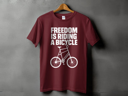 Freedom Is Riding A Bicycle T-shirt product type