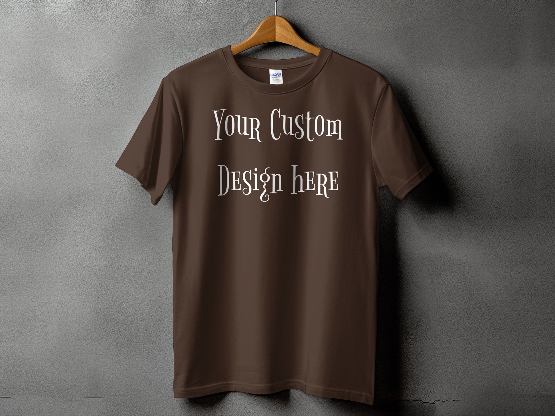 Customizable Your Design Here Brown T-Shirt product
