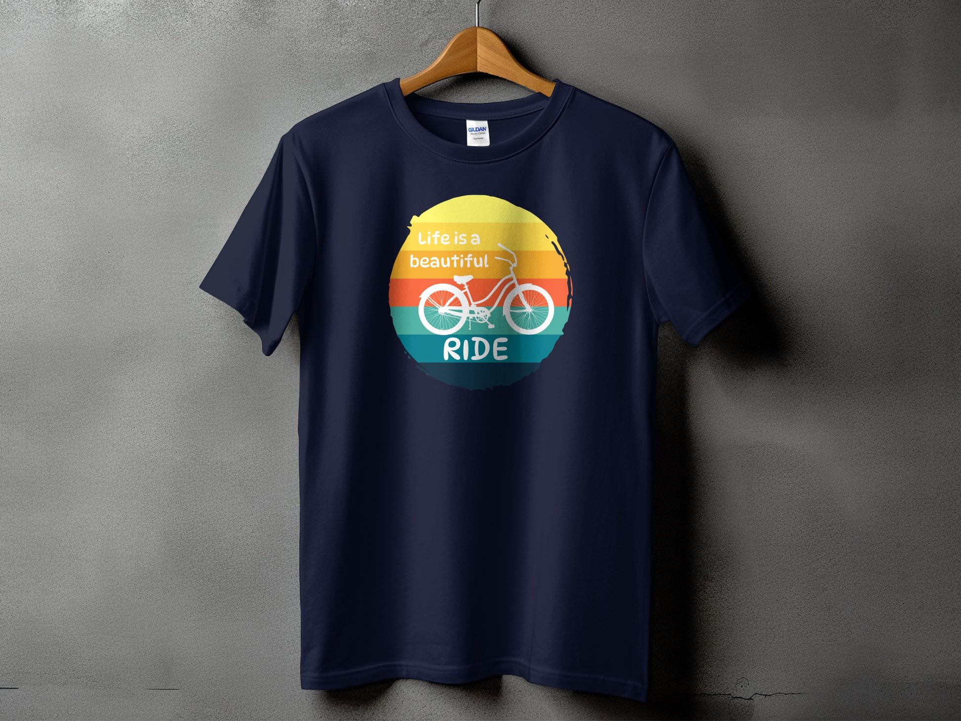 Life is a beautiful ride print t-shirt product type