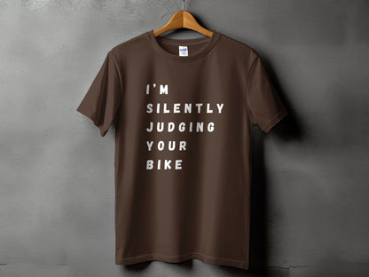 I Am Silently Judging Your Bike Graphic T-shirt product