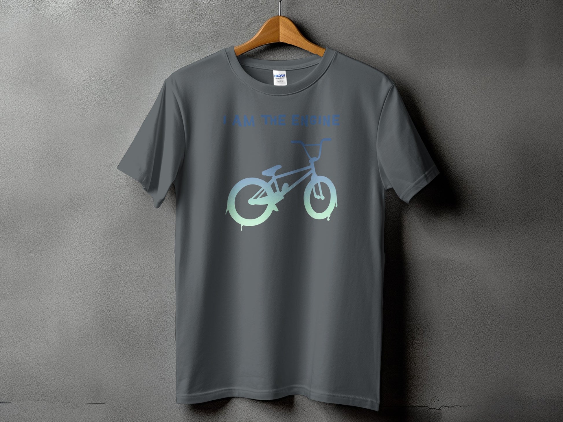 Unique Bicycle Silhouette Graphic Printed T-Shirt product
