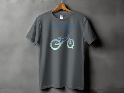 Unique Bicycle Silhouette Graphic Printed T-Shirt product
