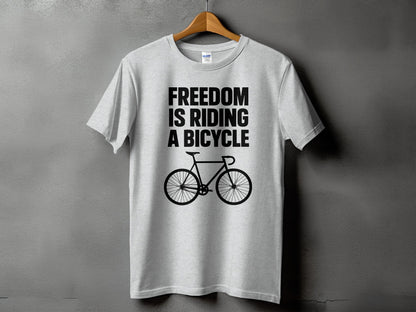 Freedom is Riding a Bicycle Graphic T-shirt product type