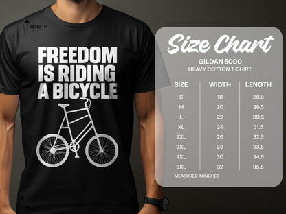 Freedom Is Riding a Bicycle T-shirt product