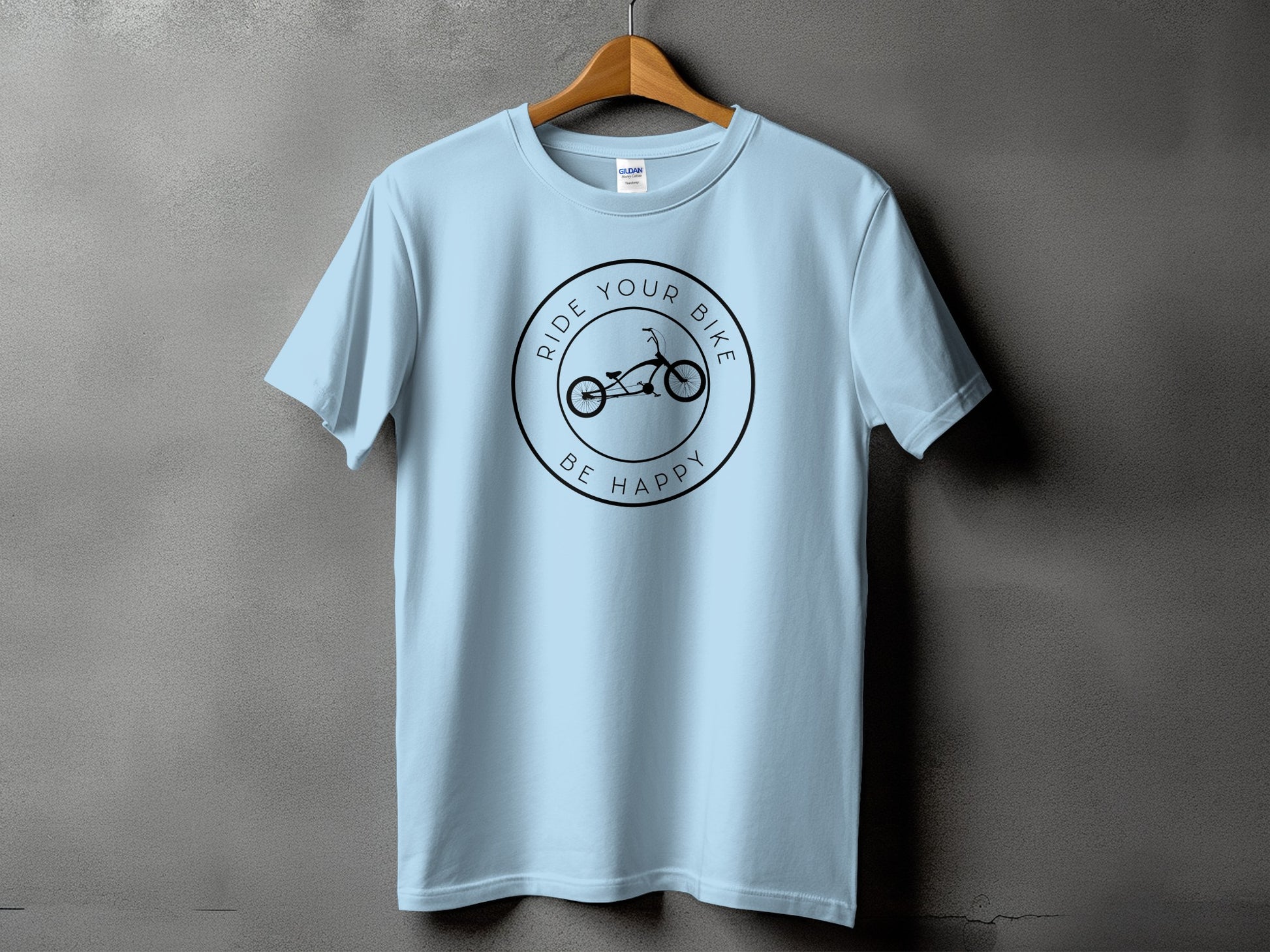 Ride Your Bike Be Happy Graphic T-Shirt product type