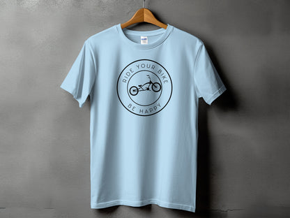 Ride Your Bike Be Happy Graphic T-Shirt product type