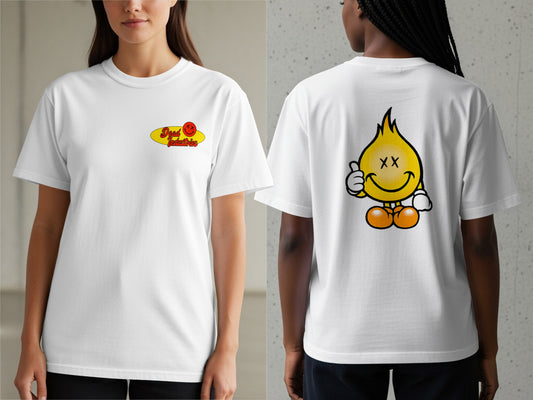 Good Luck Have Fun Smiley Graphic Tee product type