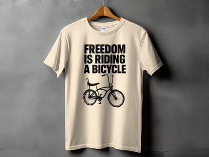 Freedom Is Riding a Bicycle Graphic T-shirt product type