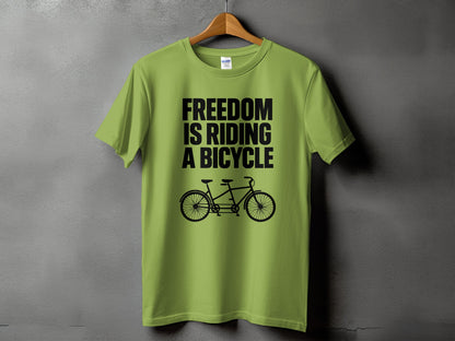 Freedom Is Riding A Bicycle T-shirt product