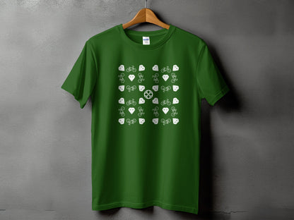 Eco Friendly Cycling Themed Green T-Shirt product
