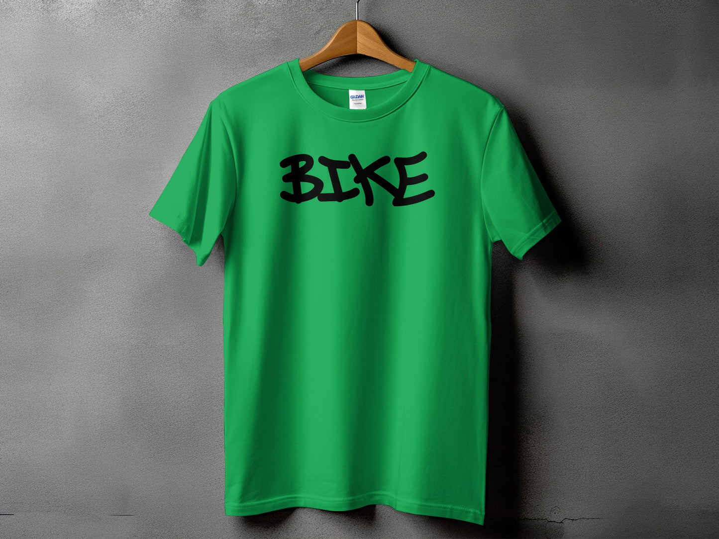 Stylish Bright Green BIKE Graphic T-Shirt product