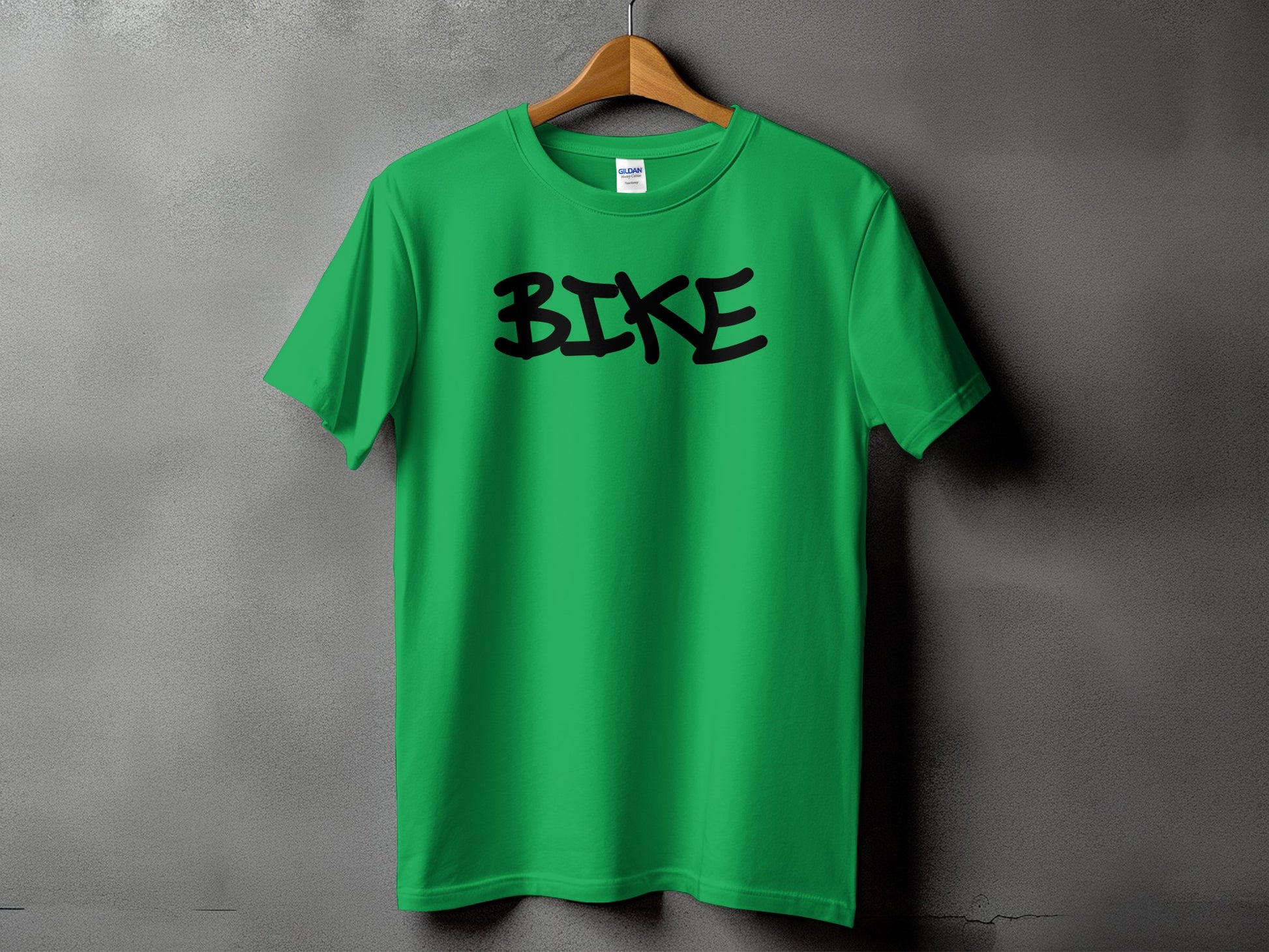 Stylish Bright Green BIKE Graphic T-Shirt product