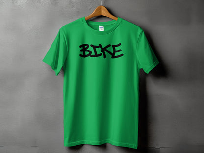 Stylish Bright Green BIKE Graphic T-Shirt product