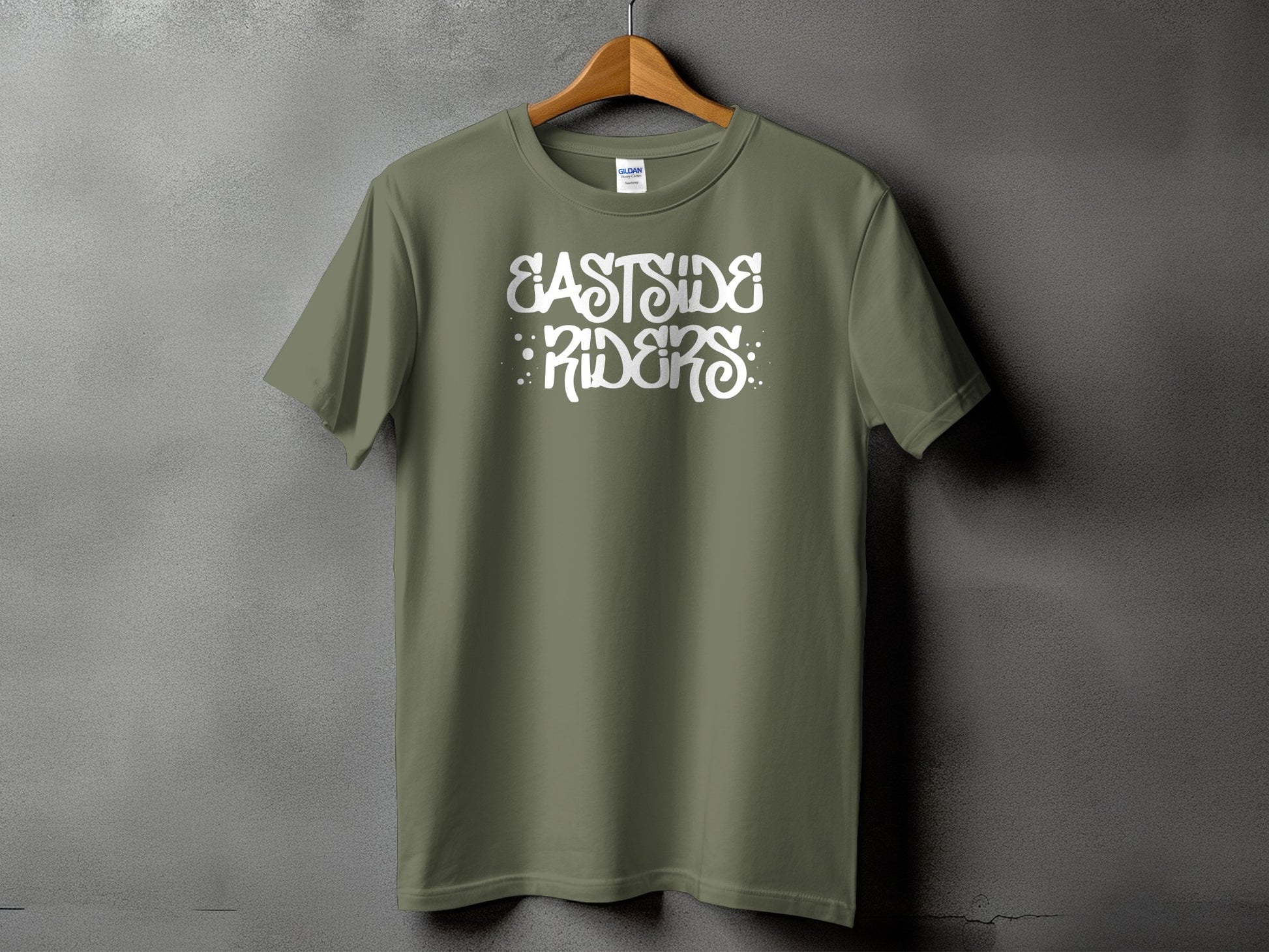 Eastside Riders stylish olive green t-shirt product type