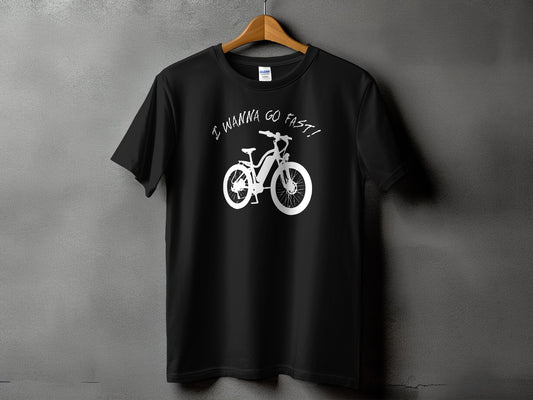 I Wanna Go Fast Bicycle Graphic T-shirt product type