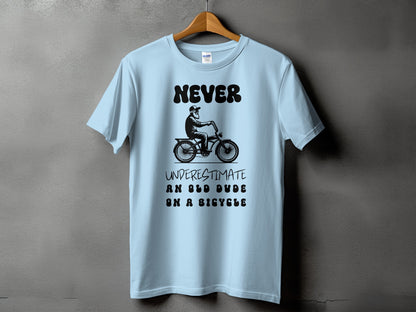 Never Underestimate An Old Dude On Bicycle Shirt product