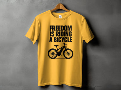 Freedom Is Riding A Bicycle T-shirt product