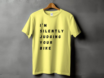 I'm Silently Judging Your Bike T-Shirt product type